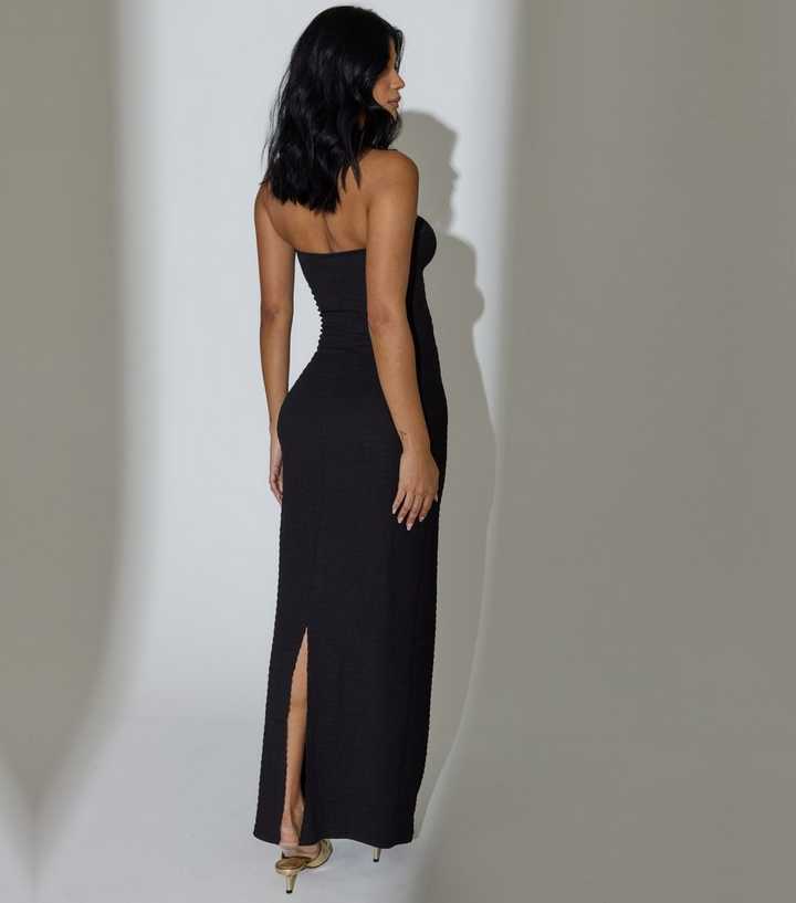 South Beach Black Cut Out Bandeau Maxi Dress South Beach Black Cut Out Bandeau Maxi Dress
