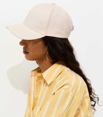 Stone Topstitched Cap