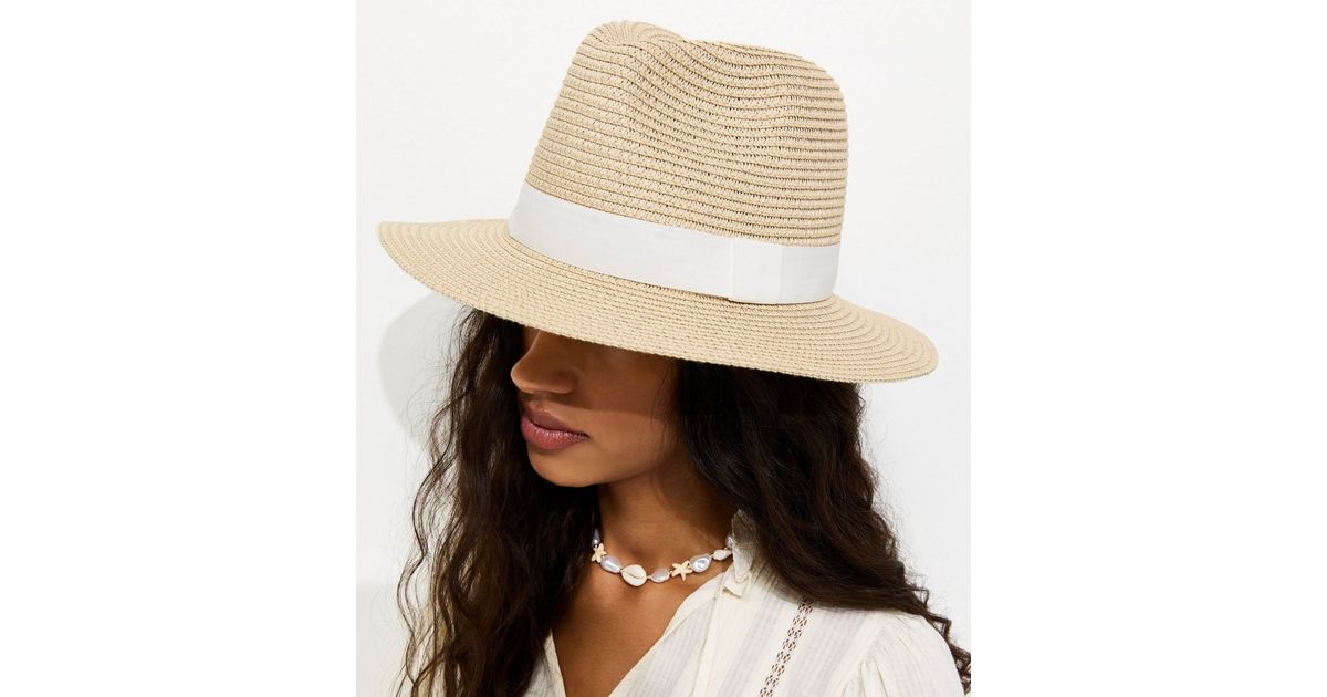 Stone Straw Fedora Hat