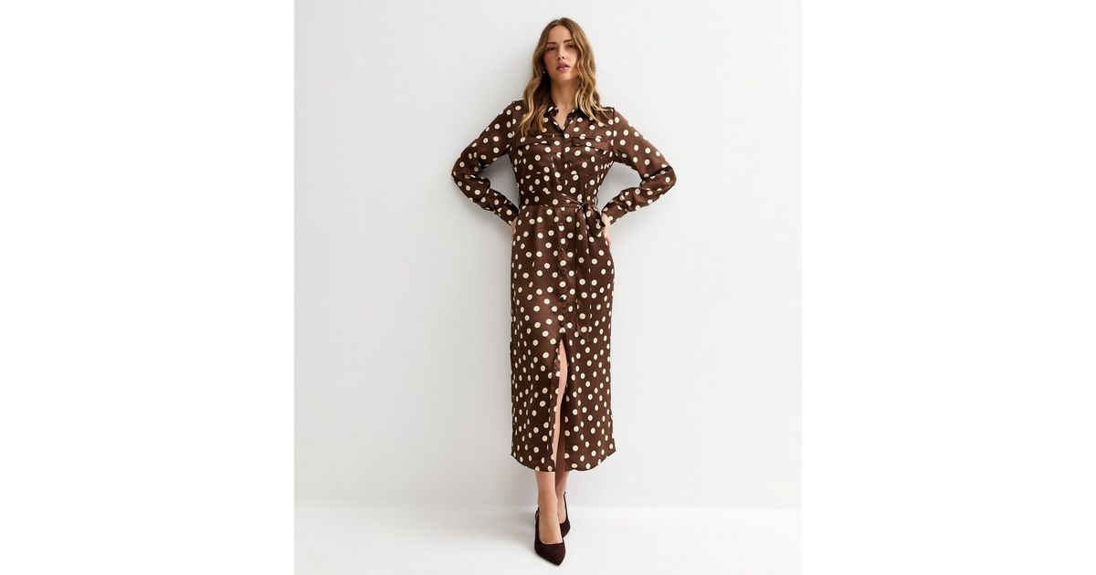 knee length dresses for ladies Izzy Shirt Dress in Runway Spot Navy main image 0