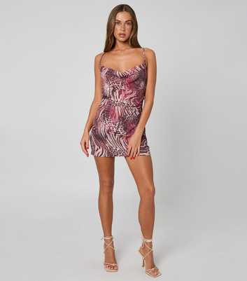 Urban Bliss Pink Animal Print Mini Dress