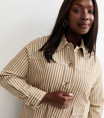 Curves Mink Stripe Shacket