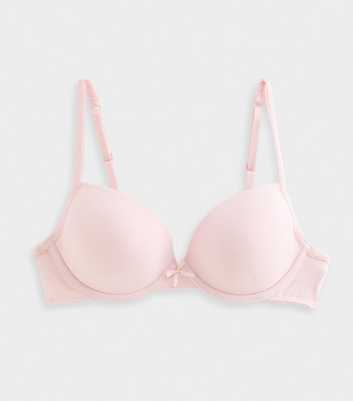 Girls Light Pink T-Shirt Bra