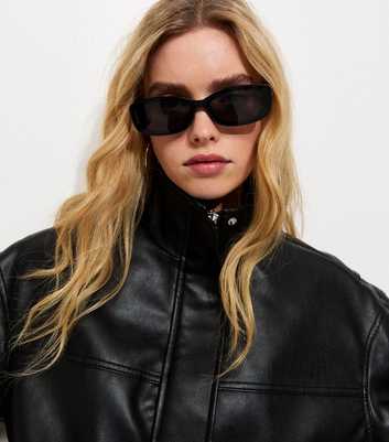 Black Rectangle Sunglasses