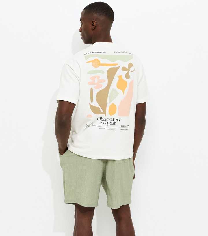 Off White Oversized Observatory Print T-Shirt