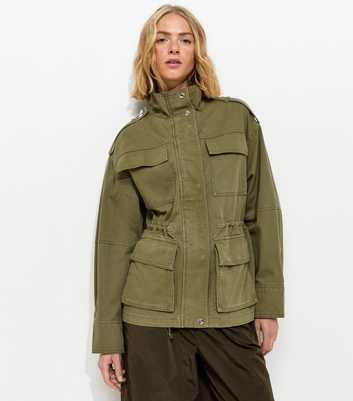 Khaki 4 Pocket Shacket