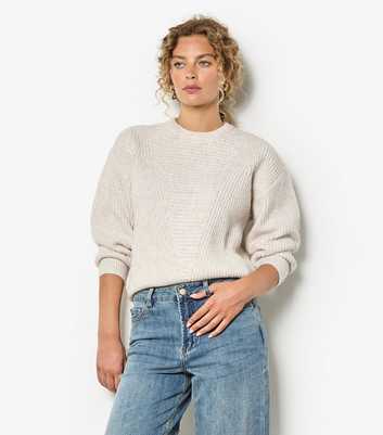 Apricot Stone Waffle & Chunky Knit Jumper