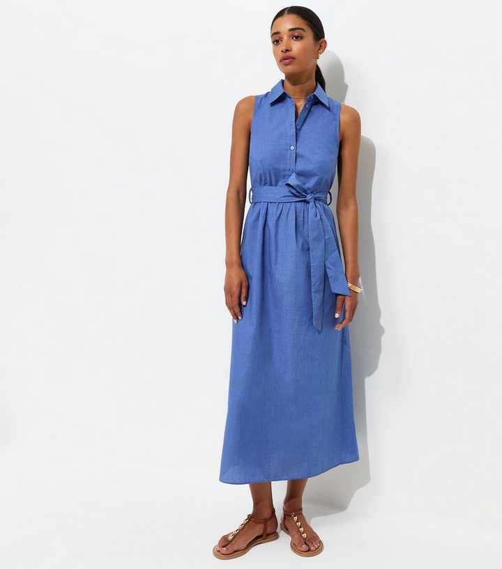 sachin and babi light blue dress Chambray Bardot Dress main image 0