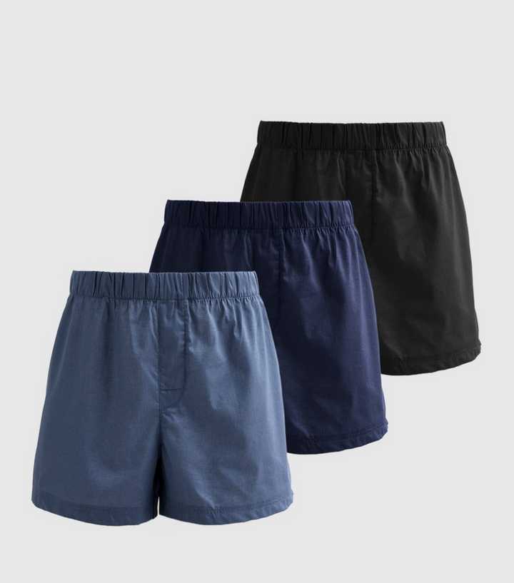 Jack & Jones Pack of 3 Navy Boxers