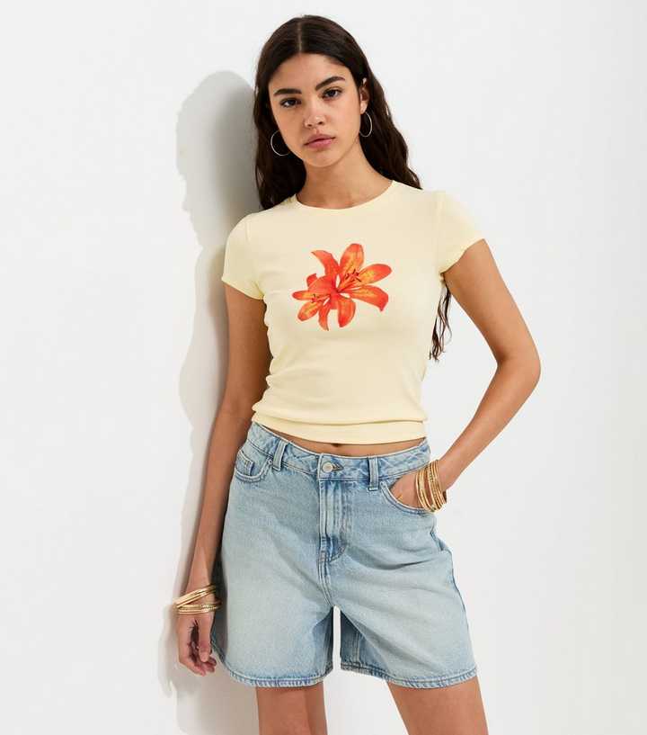 Light Blue Denim Shorts