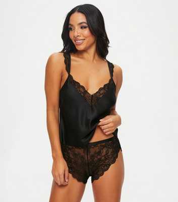 Ann Summers Black Admiring Cami Pyjama Set