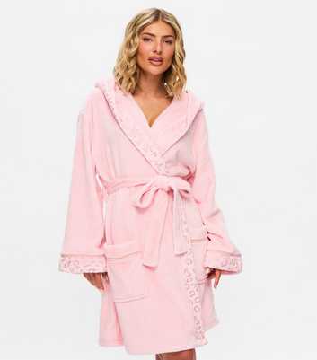 Ann Summers Pink Sparkly Fluffy Robe