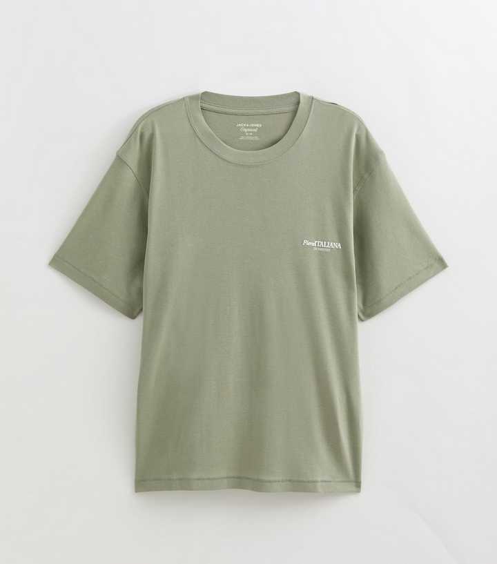 Jack & Jones Light Khaki Fruit Print T-Shirt