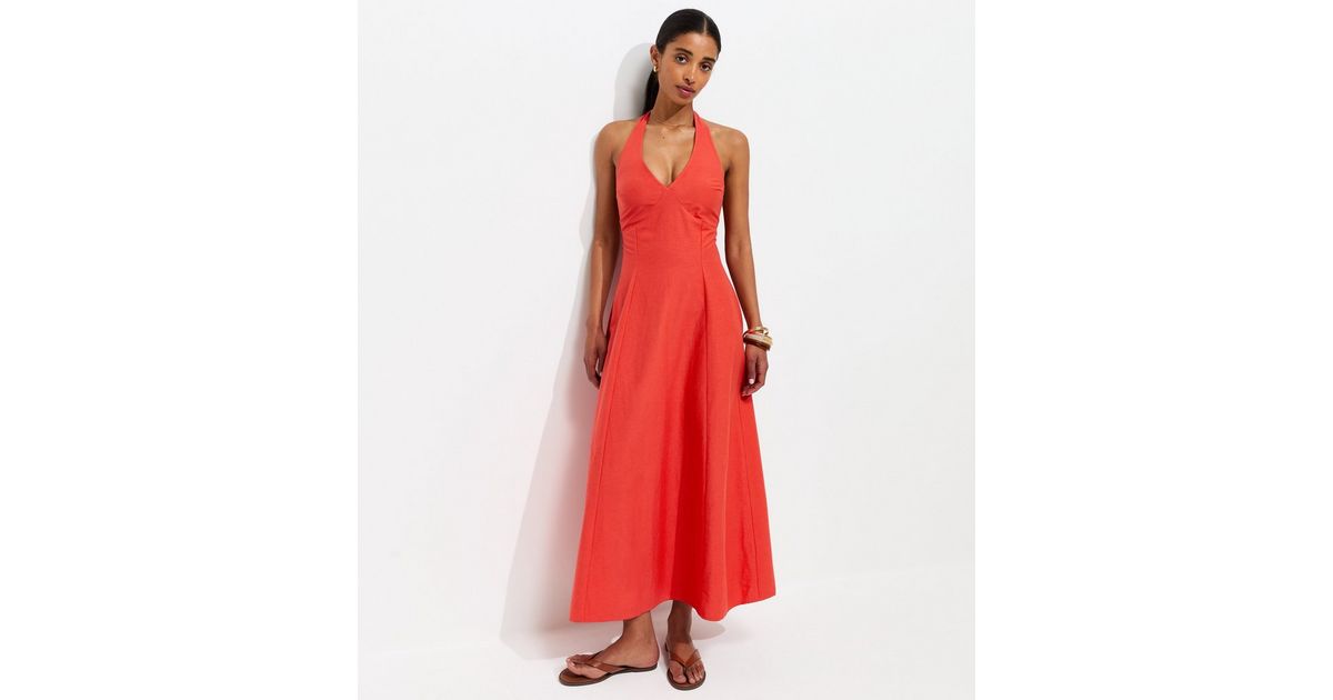 new look cotton dress LINEN MAXI DRESS