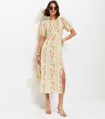 Cream Ditsy Carol Midi