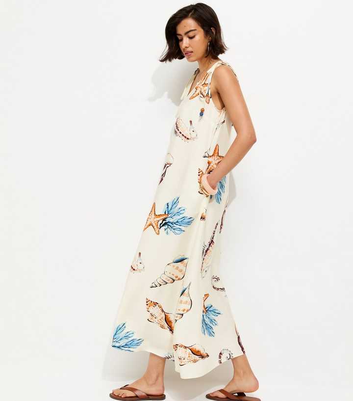 shell beaded dress Shell Beaded Cut-Out Maxi Dress – Flaunt It main image 0