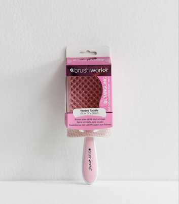 Brushworks Pink Vented Paddle Blow Dry Brush