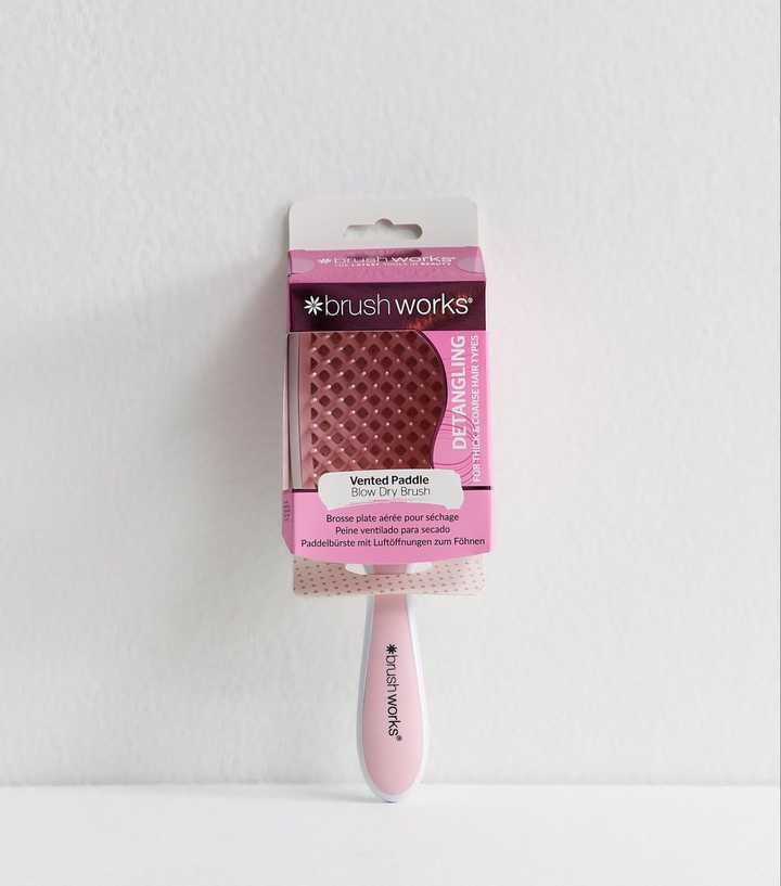 Brushworks Pink Vented Paddle Blow Dry Brush