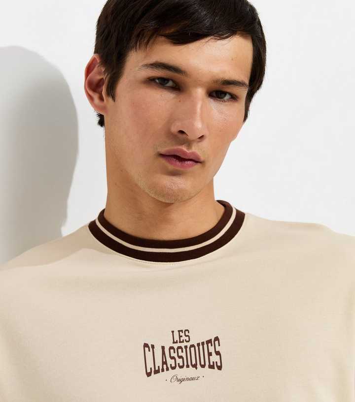Only & Sons Cream Cotton Rich Classiques Boxy T-Shirt