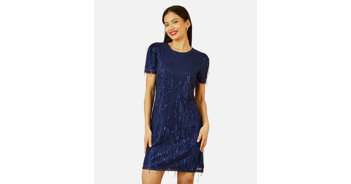 navy sequin t shirt dress Sequin Dress, Taylor Swifty Sequin Dress in Midnight Blue, Sparkle Shirt Dress, Womens Dress, Sequin Sparkle Beautiful Dress