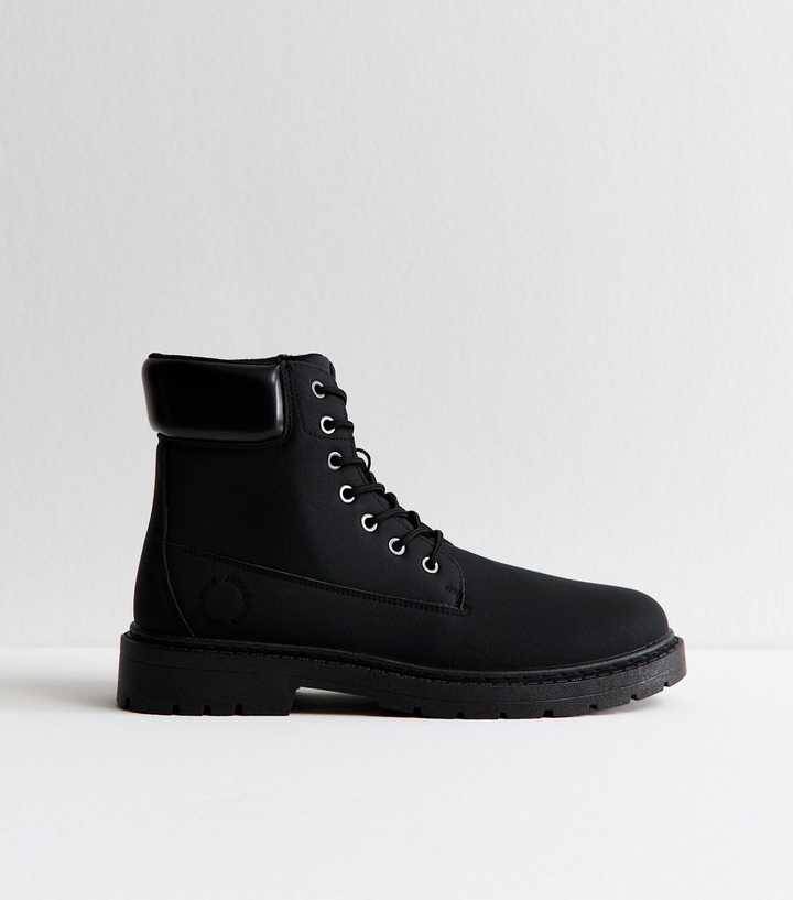 Jack & Jones Black Faux Leather Chelsea Boot