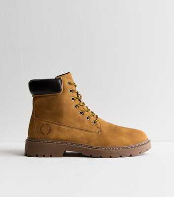 Jack & Jones Tan Faux Leather Chelsea Boot