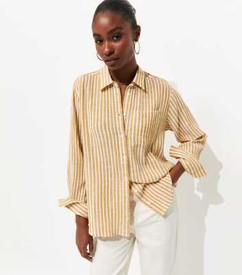 Yellow Striped Long Sleeve Shirt