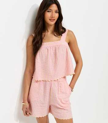 Yellow Striped Square Neck Cami Top