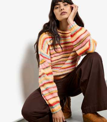 Apricot Multicolour Striped Jumper