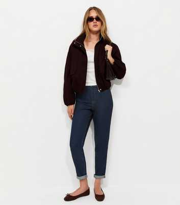 Navy High Waisted Tori Mom Jeans