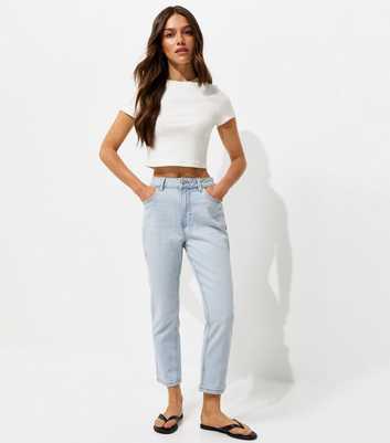 Petite Light Blue Hannah Straight Leg Jeans