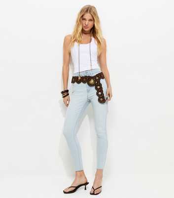 Light Blue Hallie Disco Skinny Leg Jeans