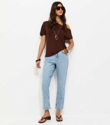 Blue Hannah Straight Leg Jeans