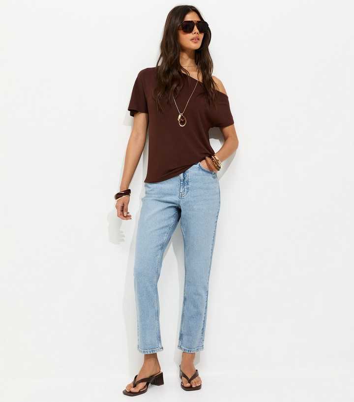 Blue Hannah Straight Leg Jeans