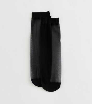 Black Sheer Ankle Socks