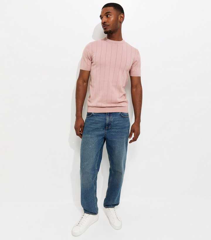 Pink Regular Short Sleeve Pointelle Top
