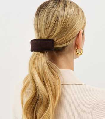 Brown Faux Suede Hair Band