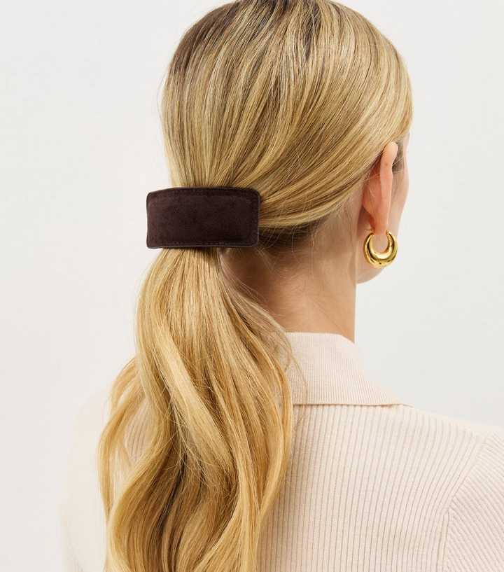 Brown Faux Suede Hair Band