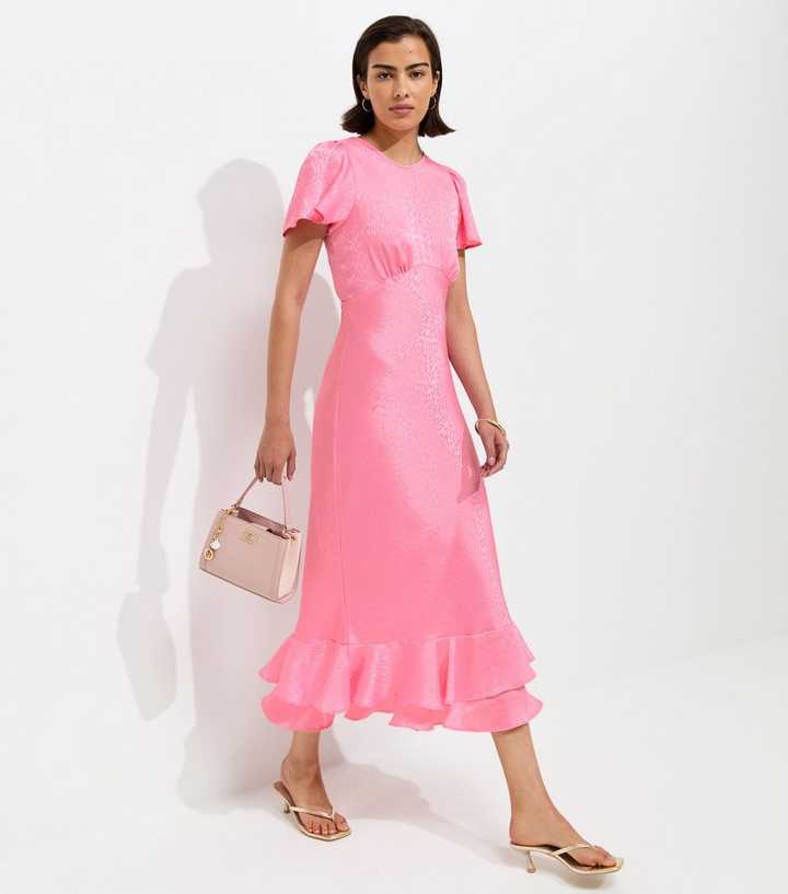 white long sleeve midi dress Women Fashion Solid Color Flare Long Sleeve Dress Elegant Round Neck  Bodycon Midi Pencil Dress Business Party Cocktail (Color : White, Size :  XX-Large) at Amazon Women's Clothing store main image 0