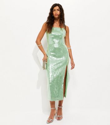 Green Sequin Dresses | New Look