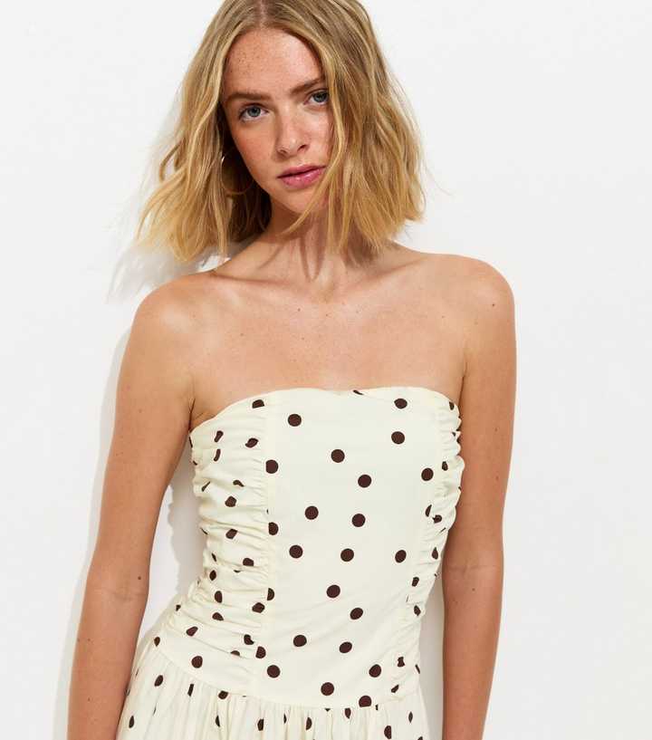 polkadot dress white Isobel White Polka Dot Dress main image 0