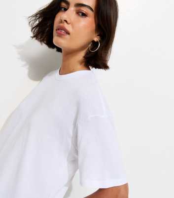 White Cotton Boxy T-Shirt