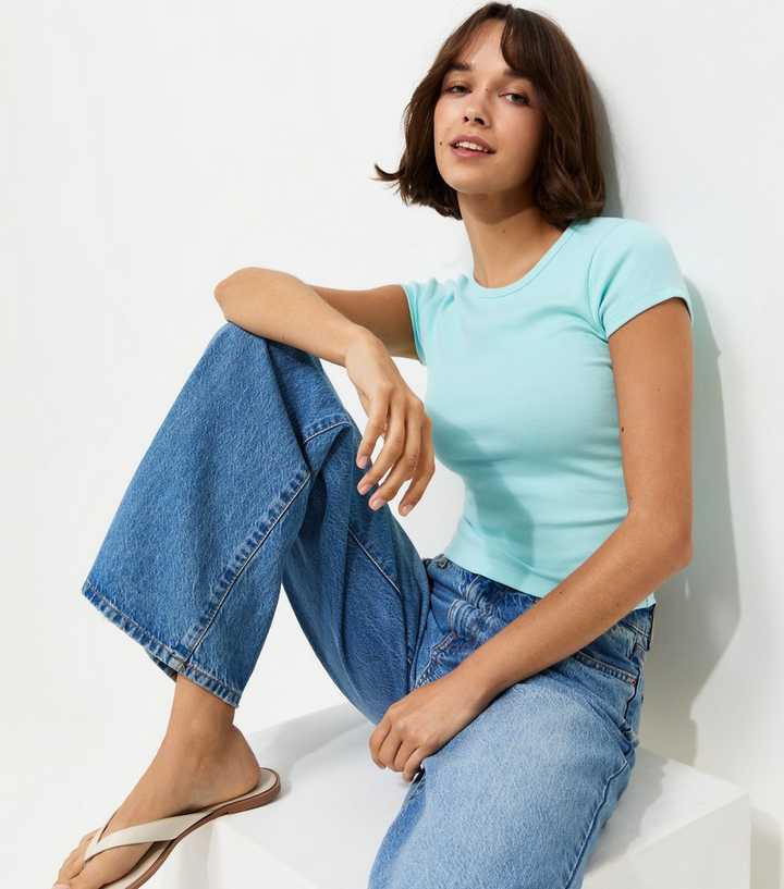 Blue Cotton Rich Baby Tee