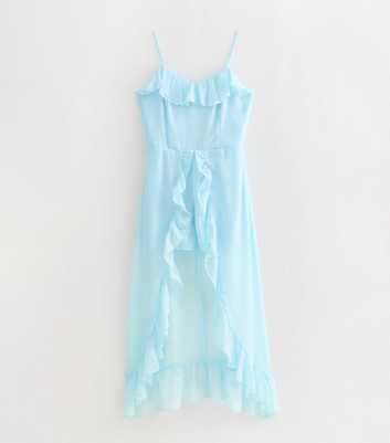 Girls Light Blue Chiffon Walkthrough Playsuit