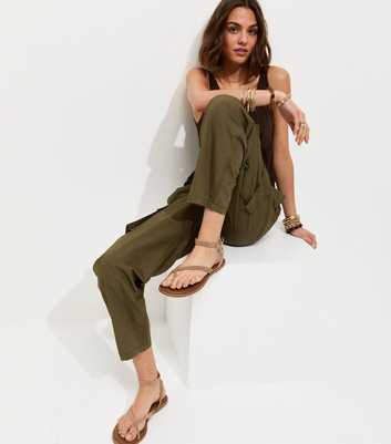 Premium Real Leather Camel Crossover Strap Flat Sandals