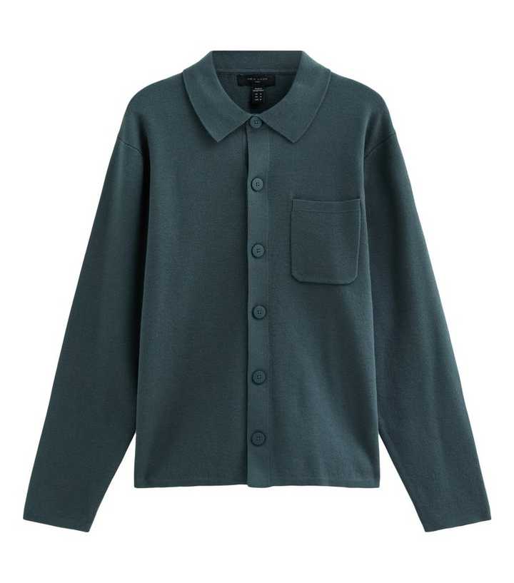 Grey Cotton Rich Regular Fit Long Sleeve Knitted Shacket