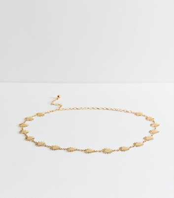 Gold Sunshine Charm Chain Belt