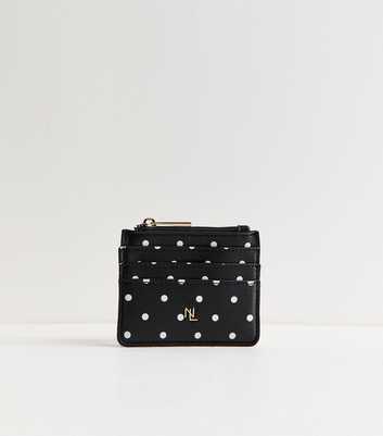 Black Polka Dot Cardholder