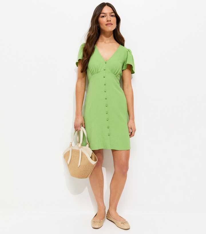 green petite dresses with sleeves Holly Jolly Hi-Lo Plaid Holiday Dress Green / 2T/3T main image 1