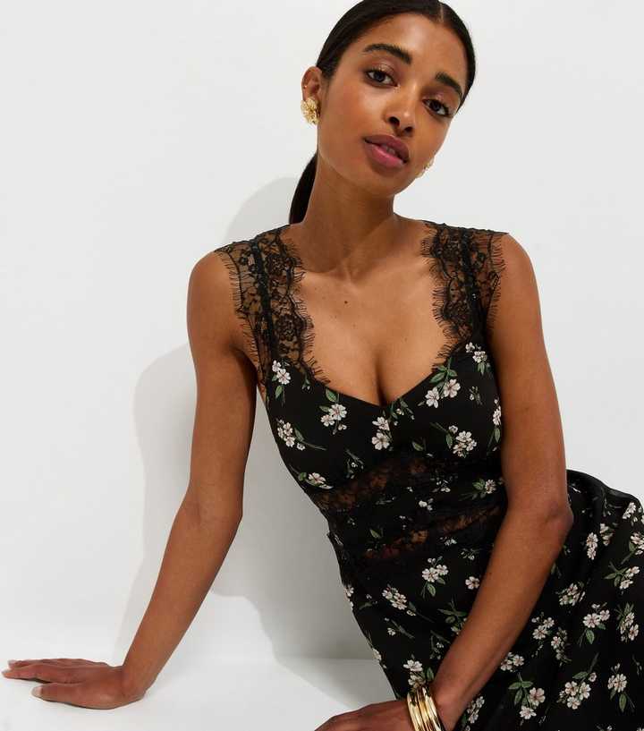 floral black lace dress Print Trim A-Line Midi OVERSTOCK MESSA Beaded Cady Mini Size:3X/24W-26W wrinkle%2C%20brighter%20colors